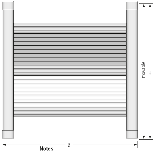 DF Comfort 30 skylight blinds diagram