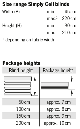 F touch size and height F touch size and height