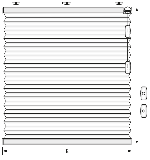 F1 freehanging honeycomb blind F1 freehanging honeycomb blind