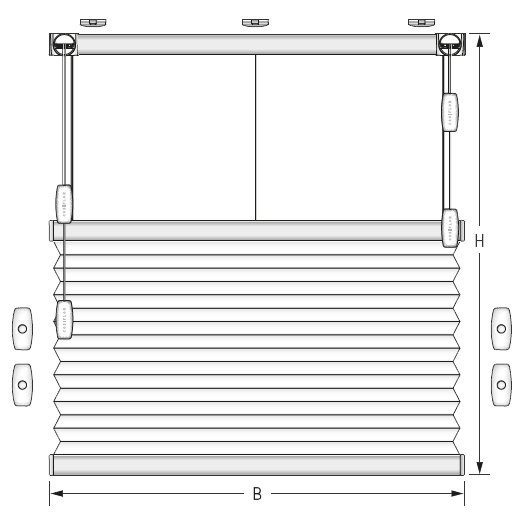 F2 freehanging honeycomb blind F2 freehanging honeycomb blind