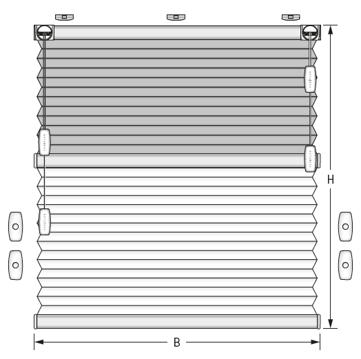 F3 freehanging honeycomb blind F3 freehanging honeycomb blind
