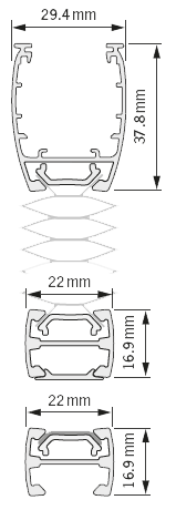 PLE 12 skylight blind dimensions