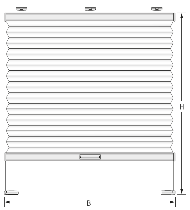 VS 2 pre-tensioned blinds