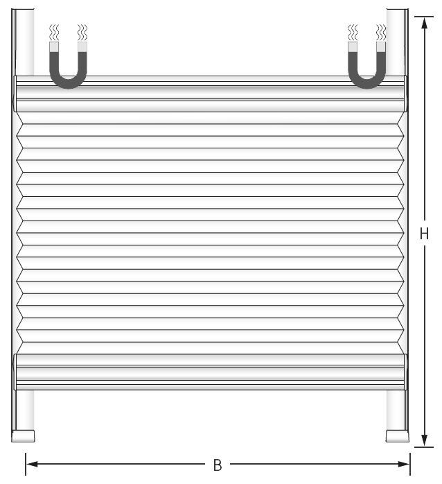 VS2 Slide Comfort pre-tensioned blinds