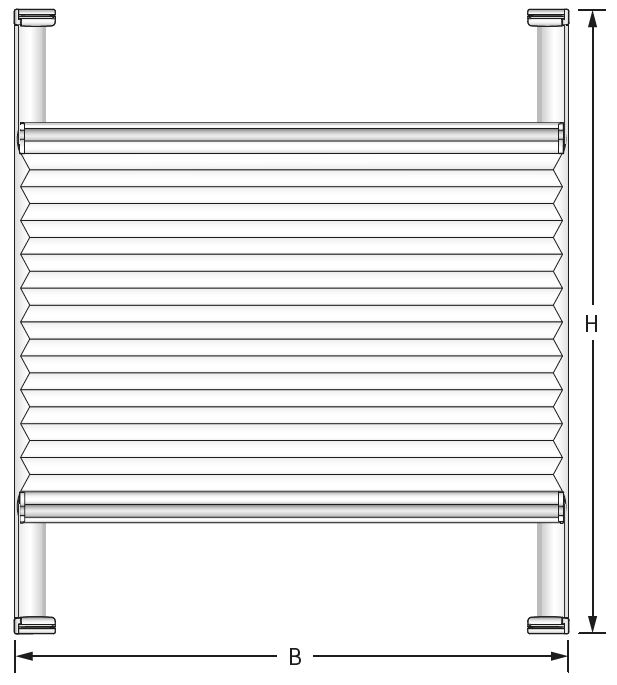 VS2 Slide pre-tensioned blinds