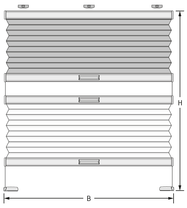 VS3 SD pre-tensioned blinds