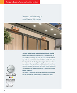 Tempura Patio Heating brochure