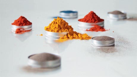 embedding of pigment