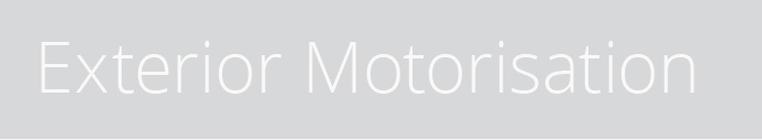 exterior motorisation blinds and awnings