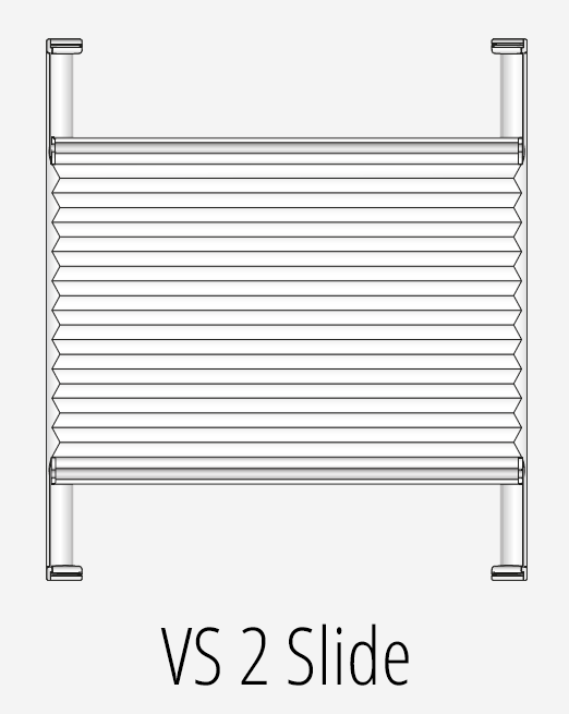 honeycomb blinds VS2 slide