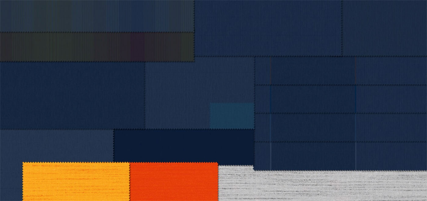 Modern Basics Blue | Plain Linen Like Designs