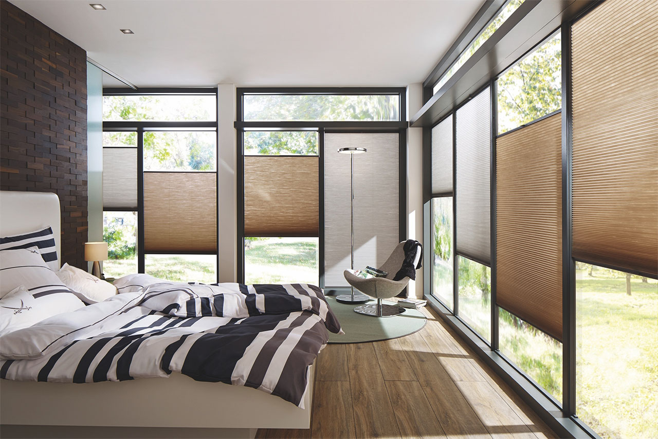 pre-tensioned honeycomb blinds