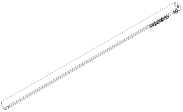 silent gliss track - hand operated 6840