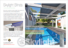 Skylight Blinds brochure