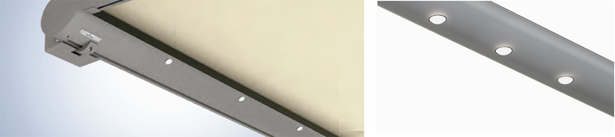 weinor integrated LED lights